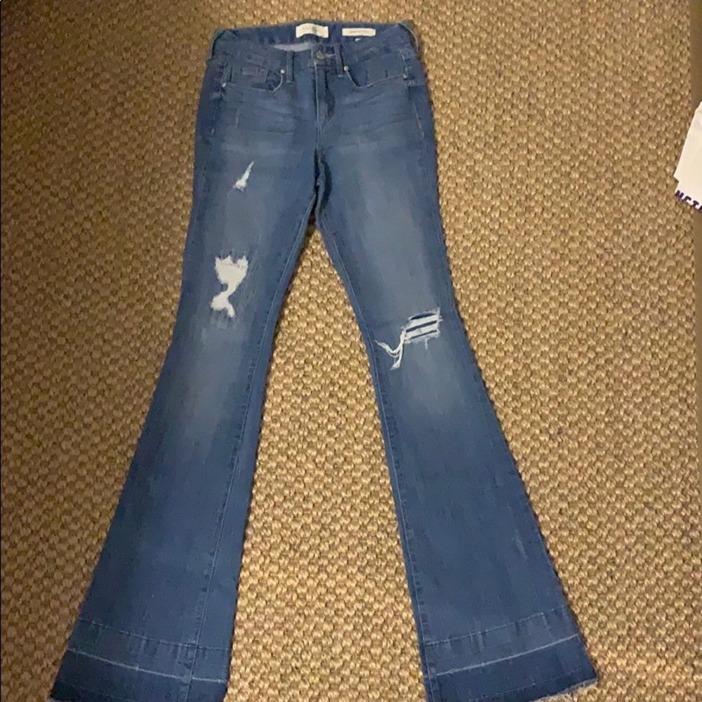 High rise flare jeans